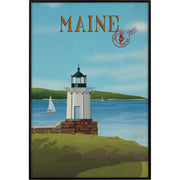 Maine GO (SM) Textured Framed Artwork Matted