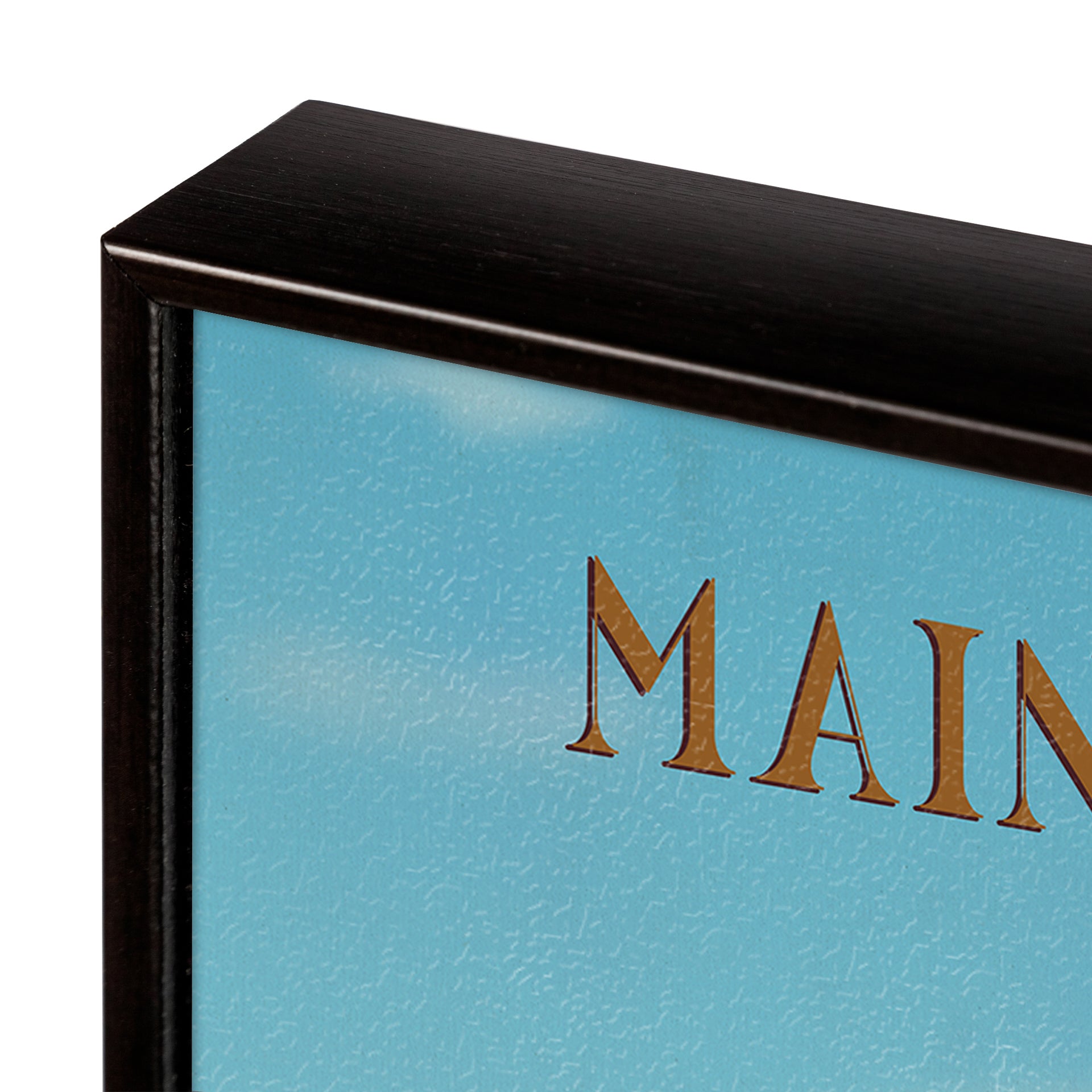 Maine GO (SM) Textured Framed Artwork Matted