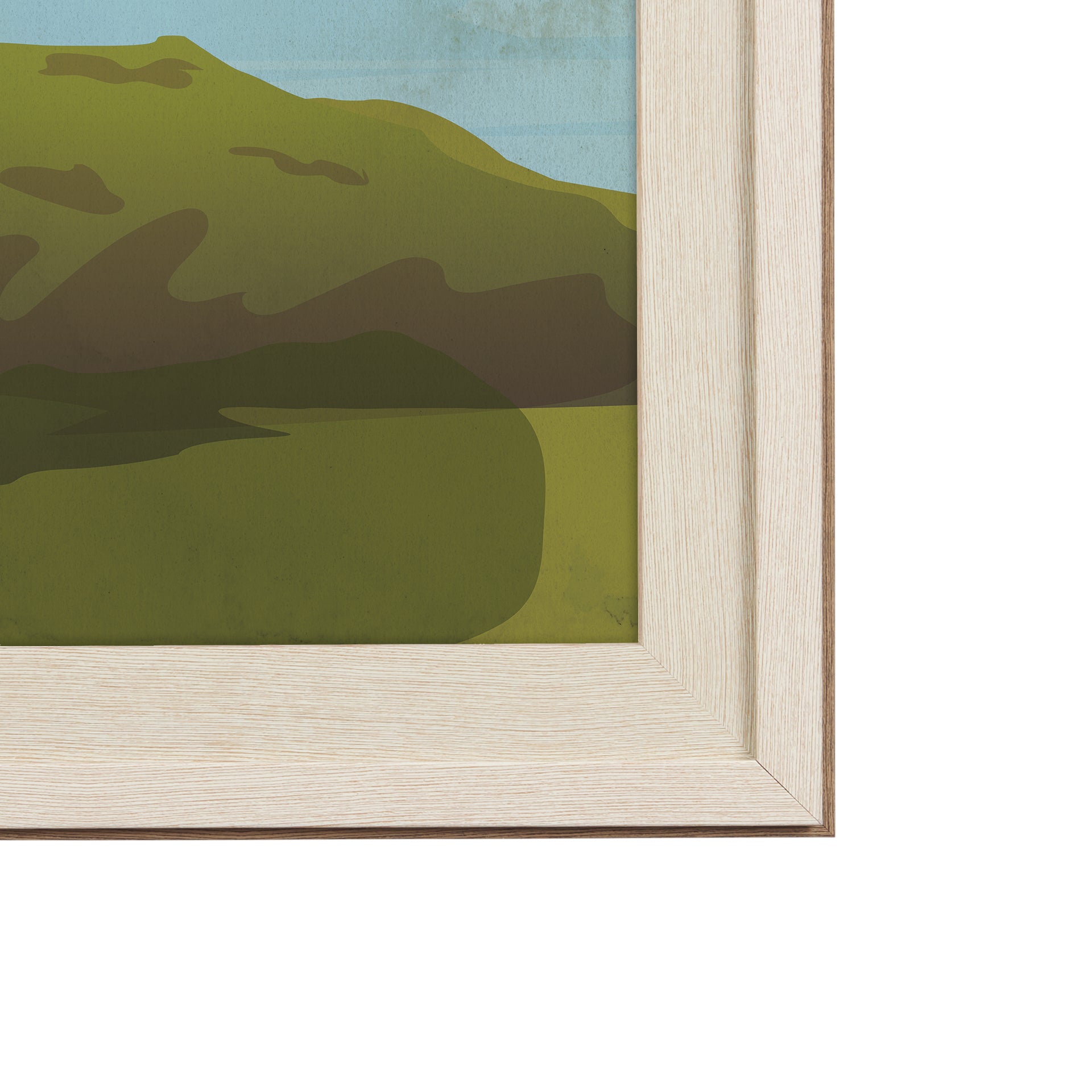Maine GO (XL) Hand Embelished Framed Artwork Matted under Glass