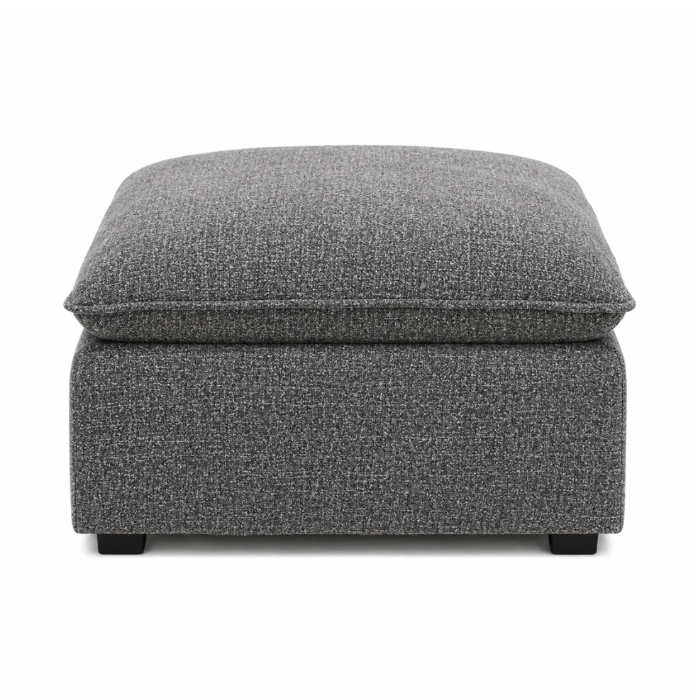 Marliss Ottoman - Vinci Ash