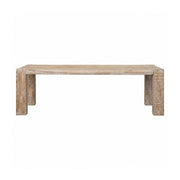 McArthur 94" Whitewash Reclaimed Wood Dining Table