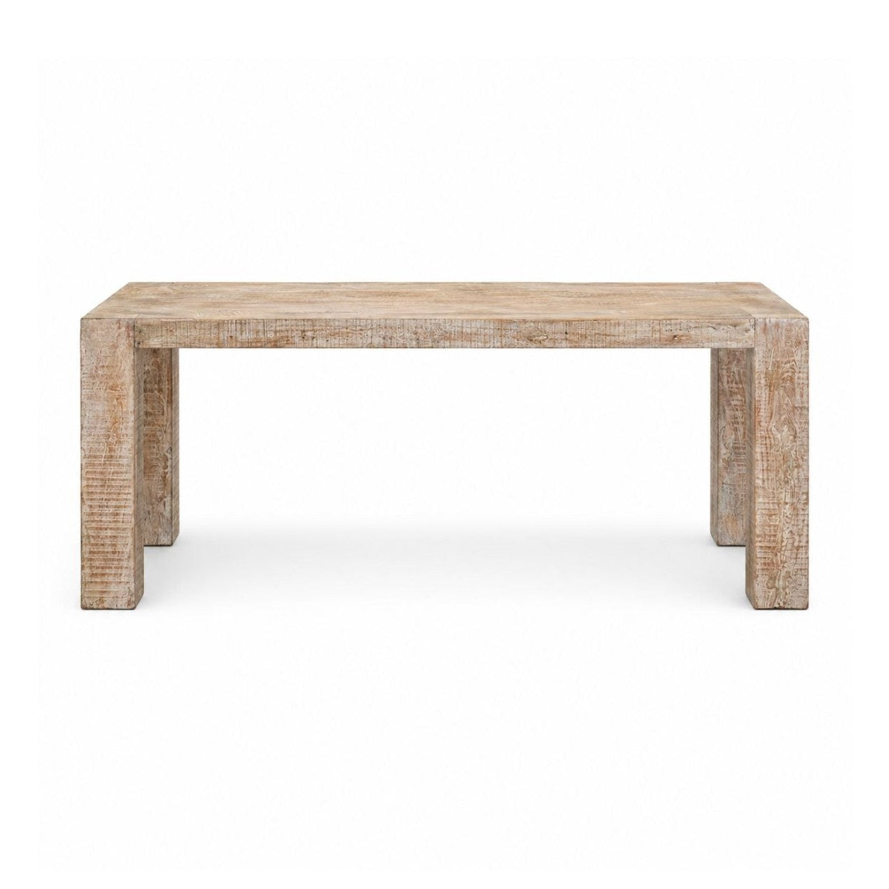 McArthur Whitewash Reclaimed Wood Dining Table