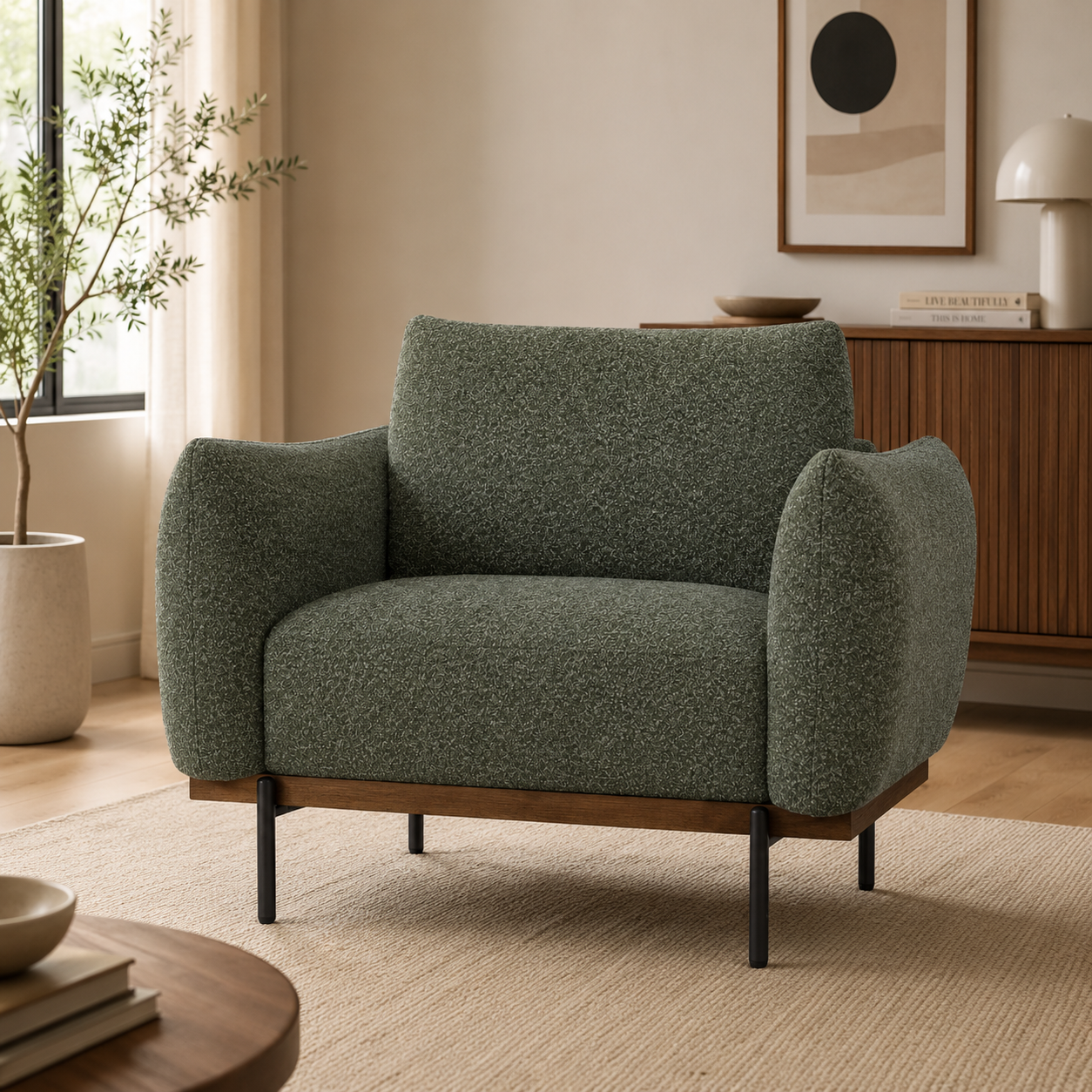 Meela Accent Chair - Green