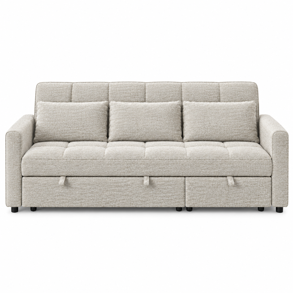 Skylar Pull-Out Sleeper Sectional – Pearl Beige