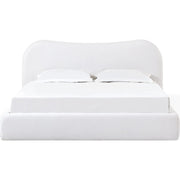 Elena Upholstered Bed – Vanilla Linen