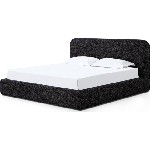 Elora Upholstered Platform Bed – Soft Chenille Fabric