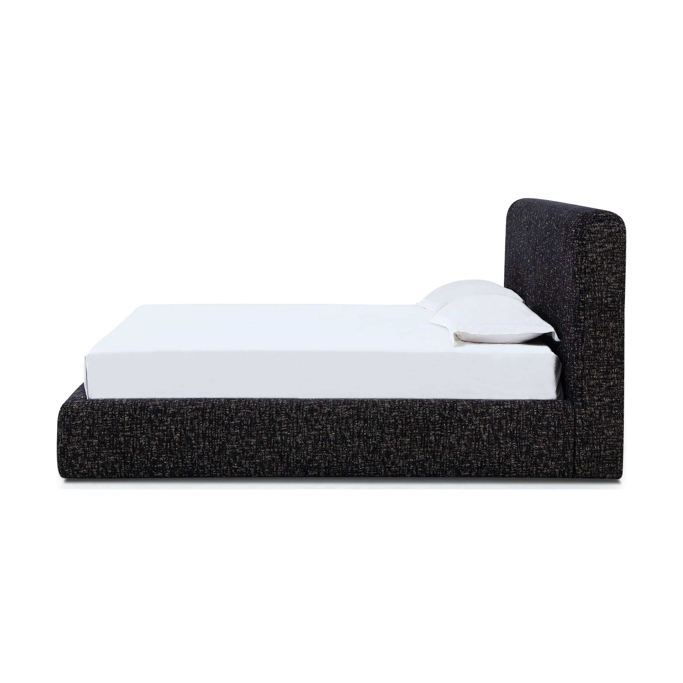 Elora Upholstered Platform Bed – Soft Chenille Fabric