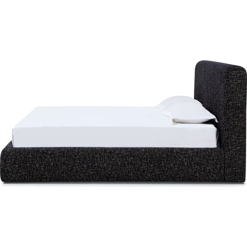 Elora Upholstered Platform Bed – Soft Chenille Fabric