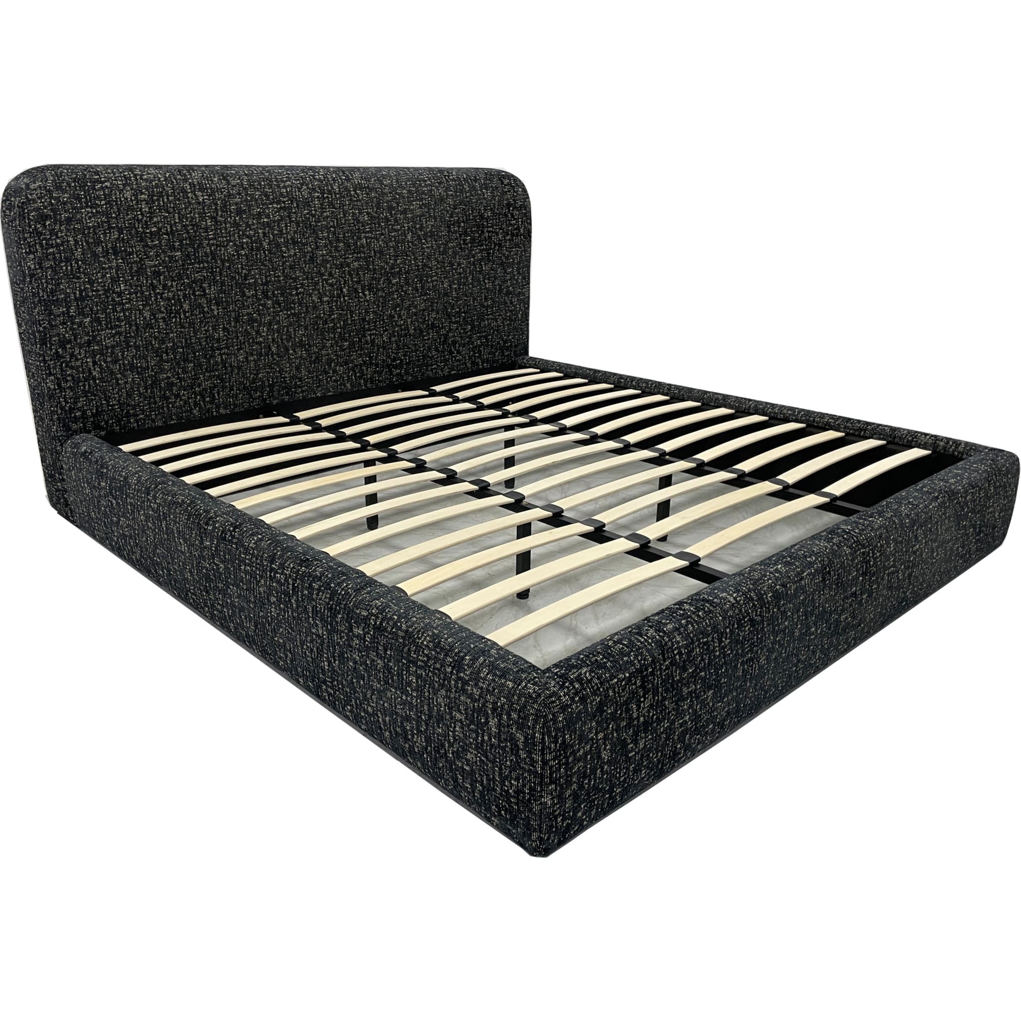 Elora Upholstered Platform Bed – Soft Chenille Fabric