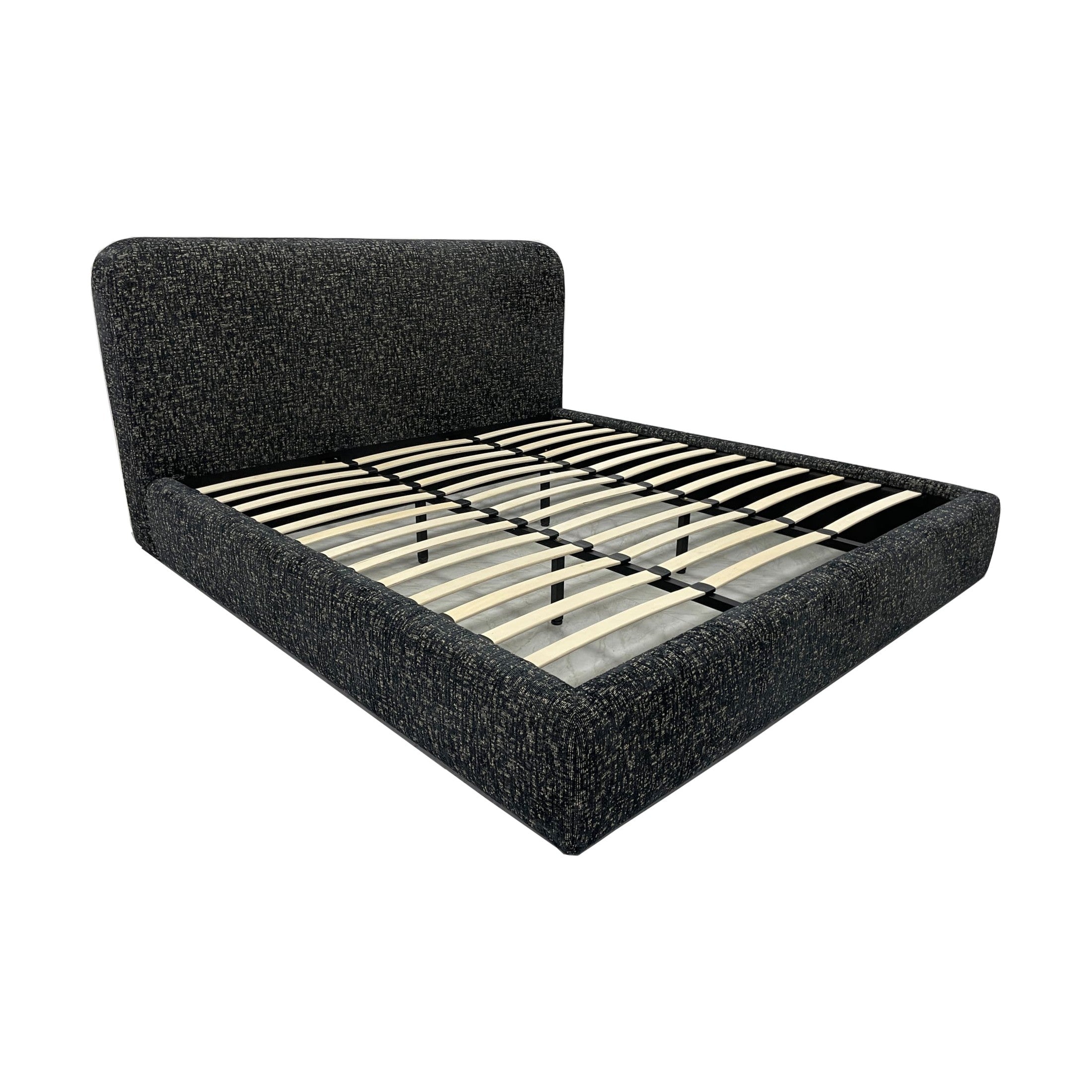 Elora Upholstered Platform Bed – Soft Chenille Fabric