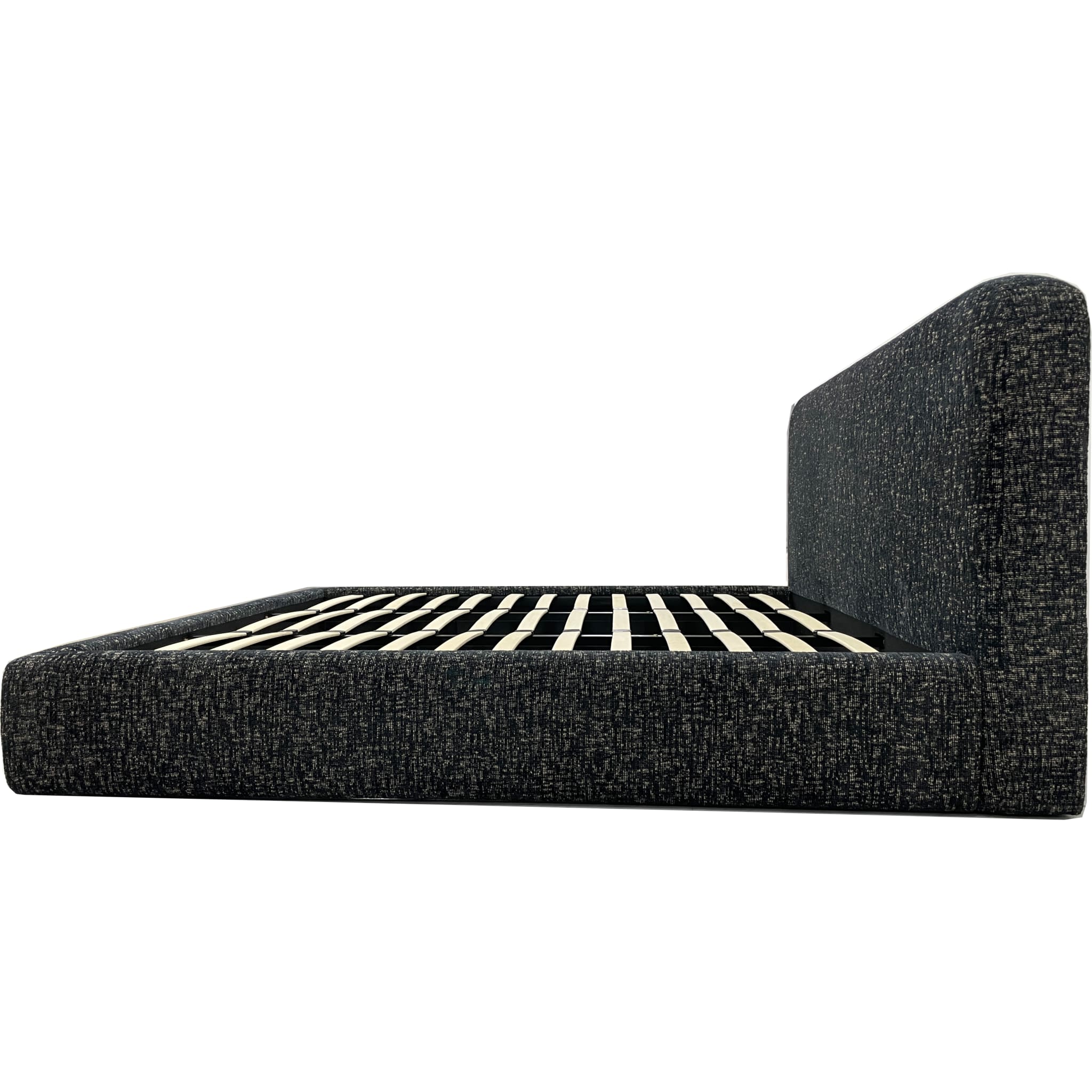Elora Upholstered Platform Bed – Soft Chenille Fabric