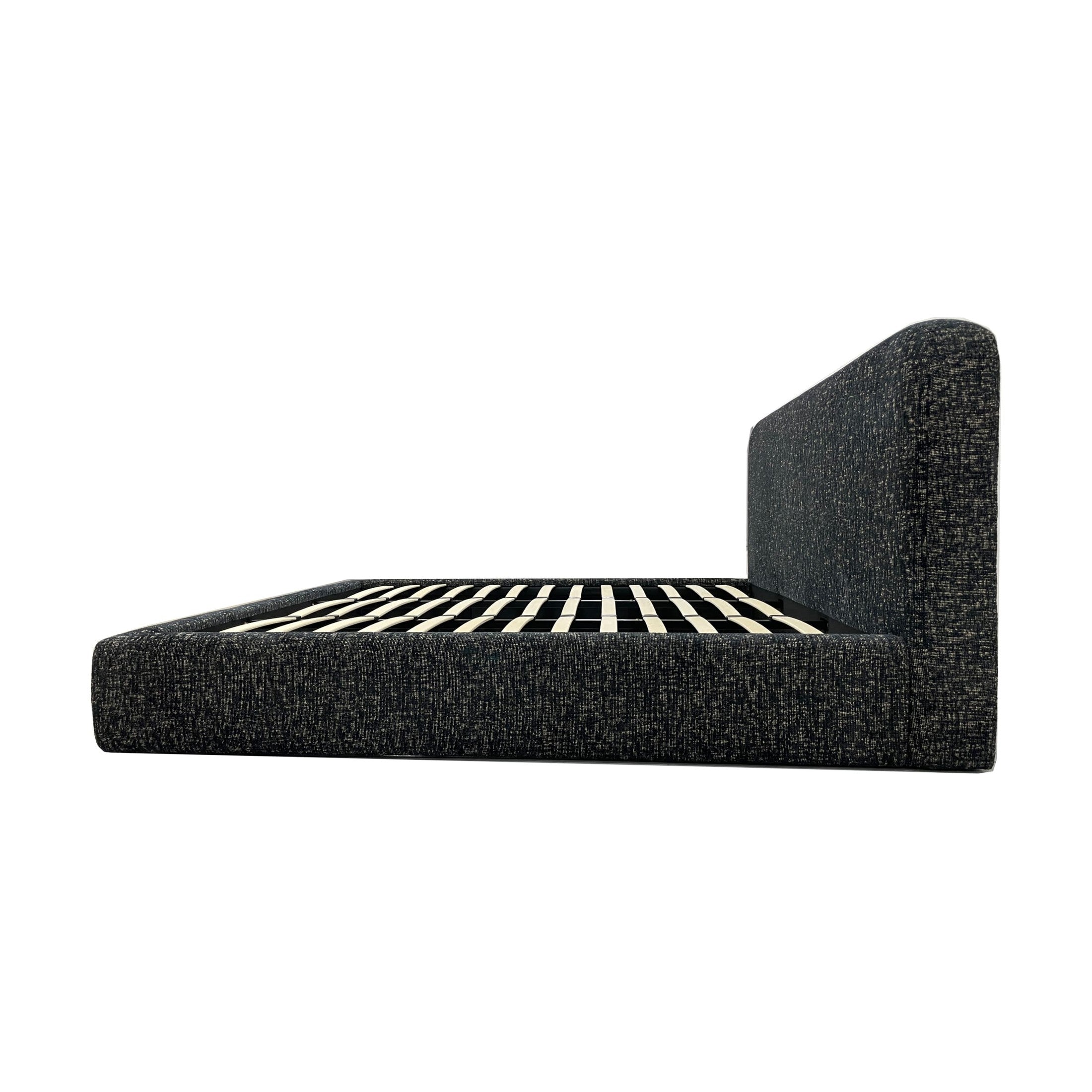 Elora Upholstered Platform Bed – Soft Chenille Fabric