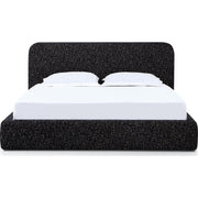 Elora Upholstered Platform Bed – Soft Chenille Fabric