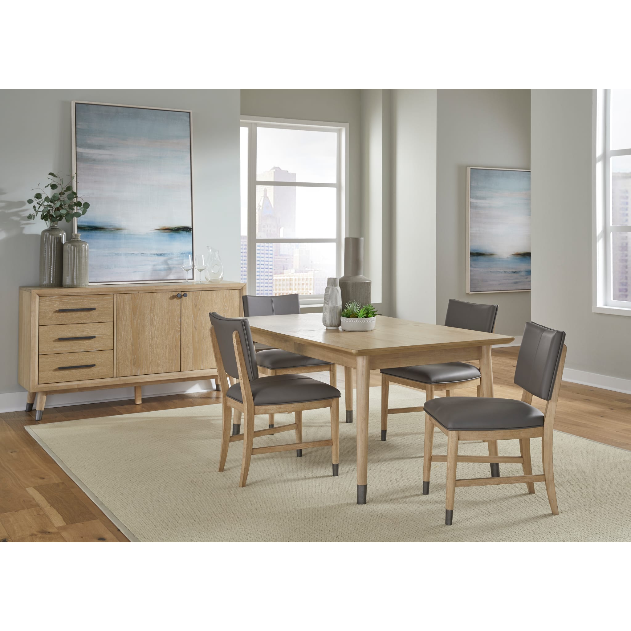 Franklin Extendable White Oak Dining Table – Au Natural