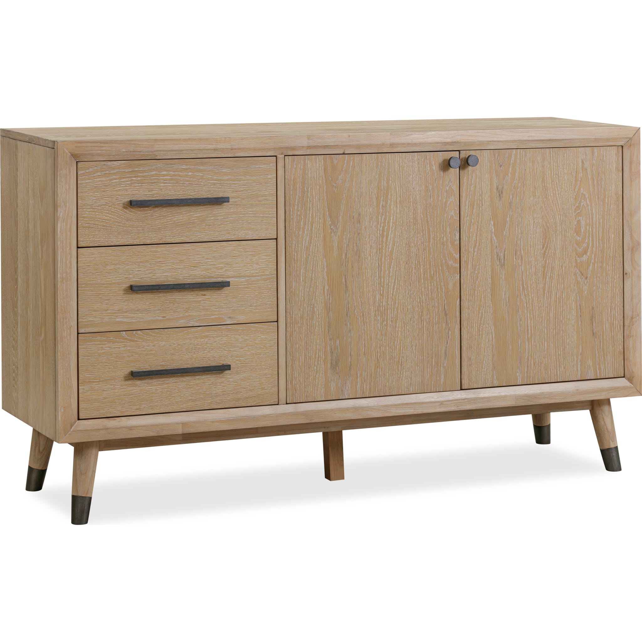Franklin Three-Drawer Two-Door White Oak Sideboard – Au Natural Finish