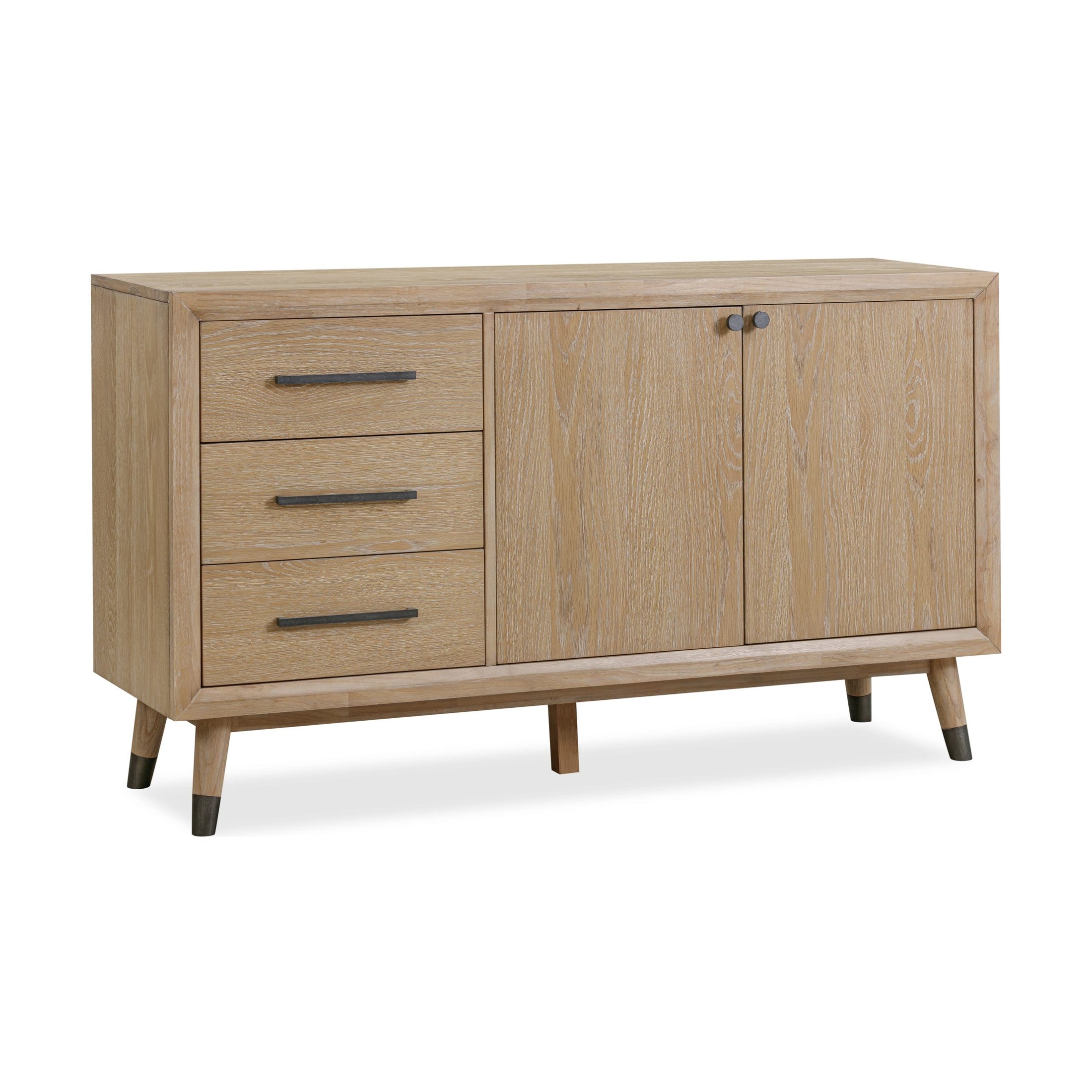 Franklin Three-Drawer Two-Door White Oak Sideboard – Au Natural Finish