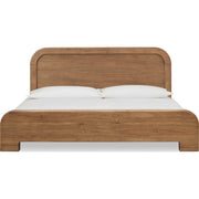 Kione Modern Acacia Wood Panel Bed – Lioness