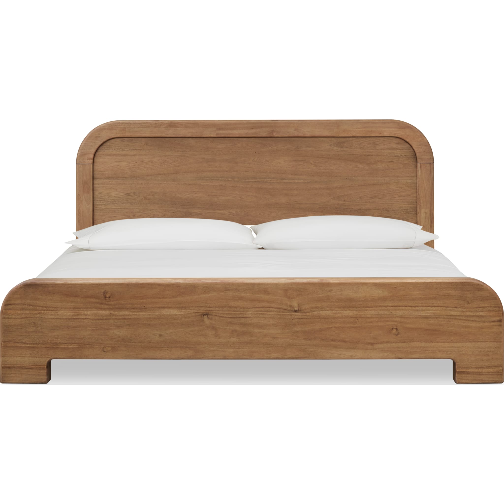 Kione Modern Acacia Wood Panel Bed – Lioness
