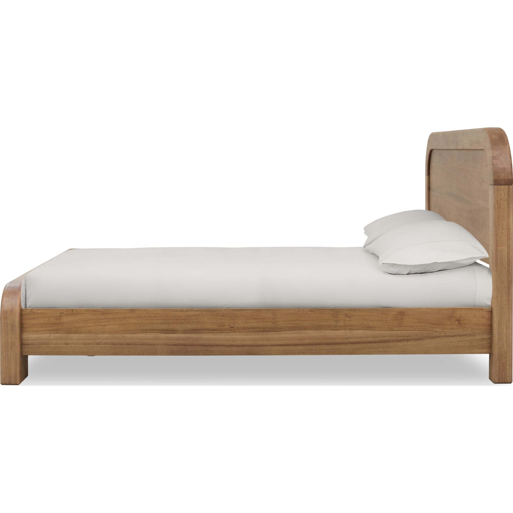 Kione Modern Acacia Wood Panel Bed – Lioness