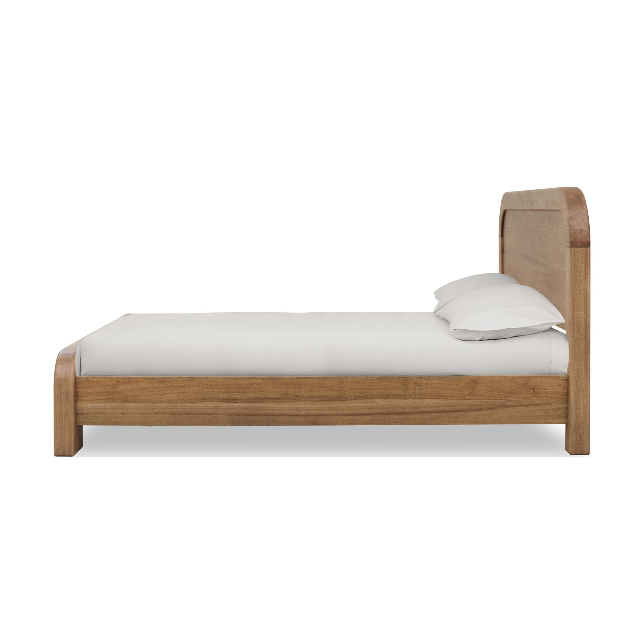 Kione Modern Acacia Wood Panel Bed – Lioness