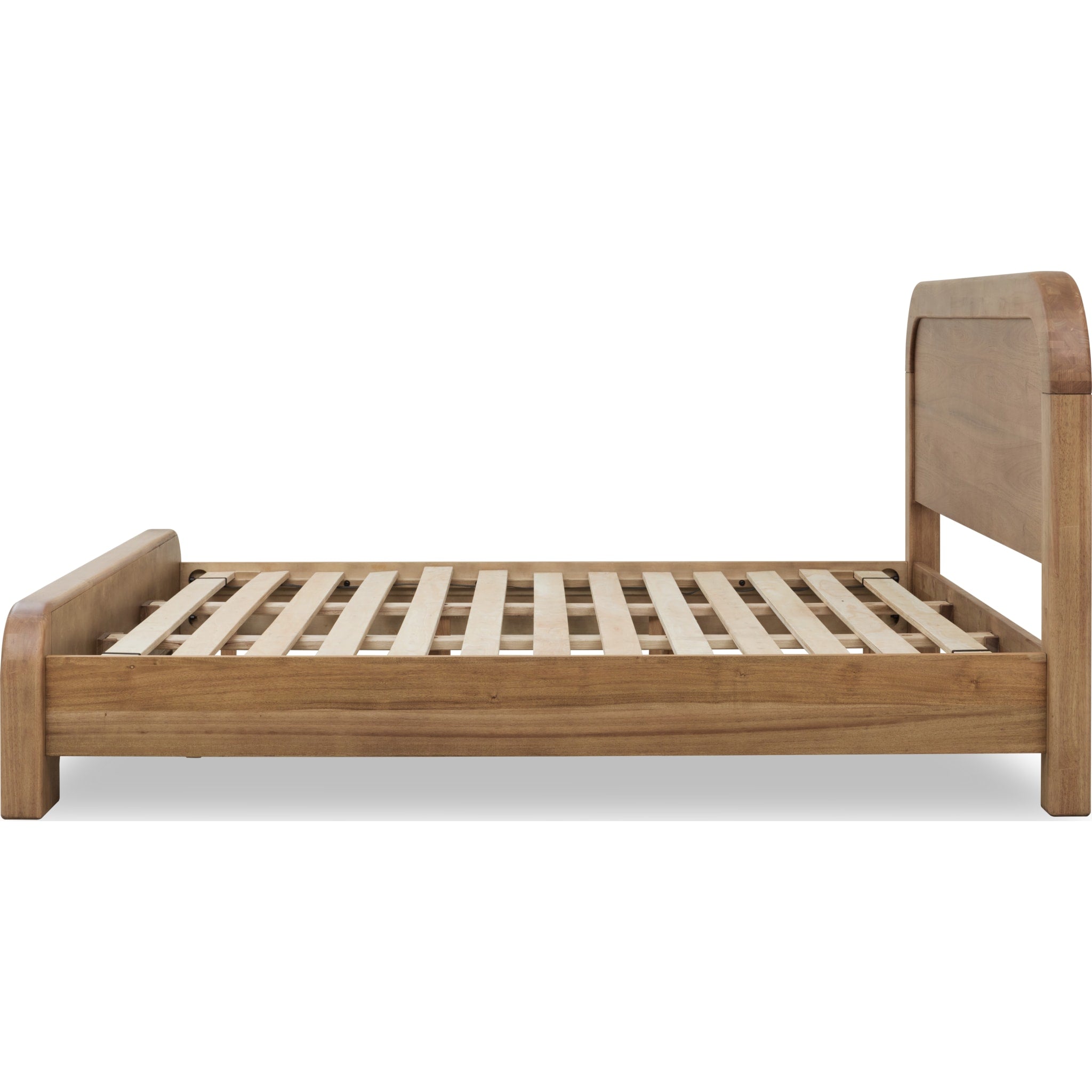 Kione Modern Acacia Wood Panel Bed – Lioness