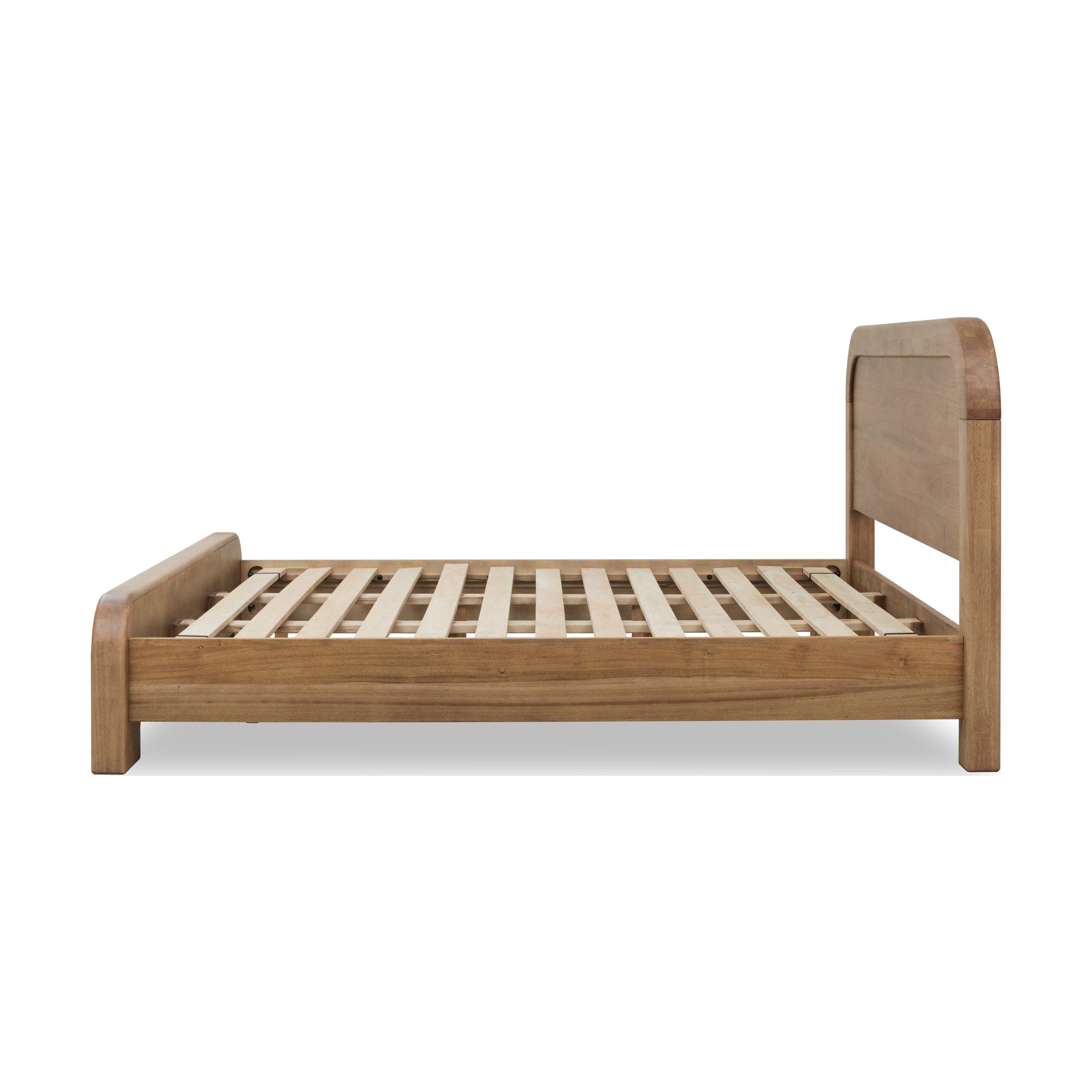 Kione Modern Acacia Wood Panel Bed – Lioness