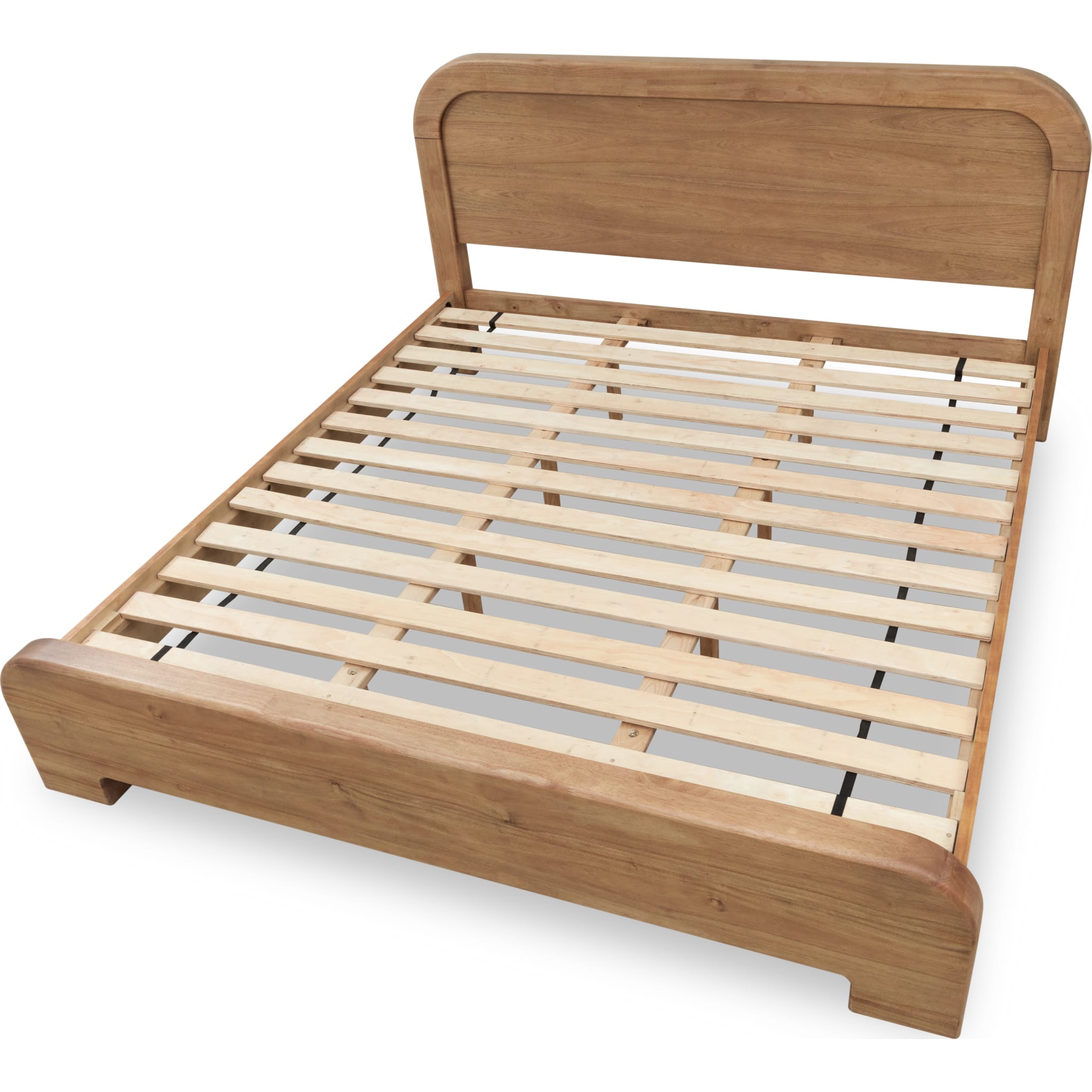 Kione Modern Acacia Wood Panel Bed – Lioness