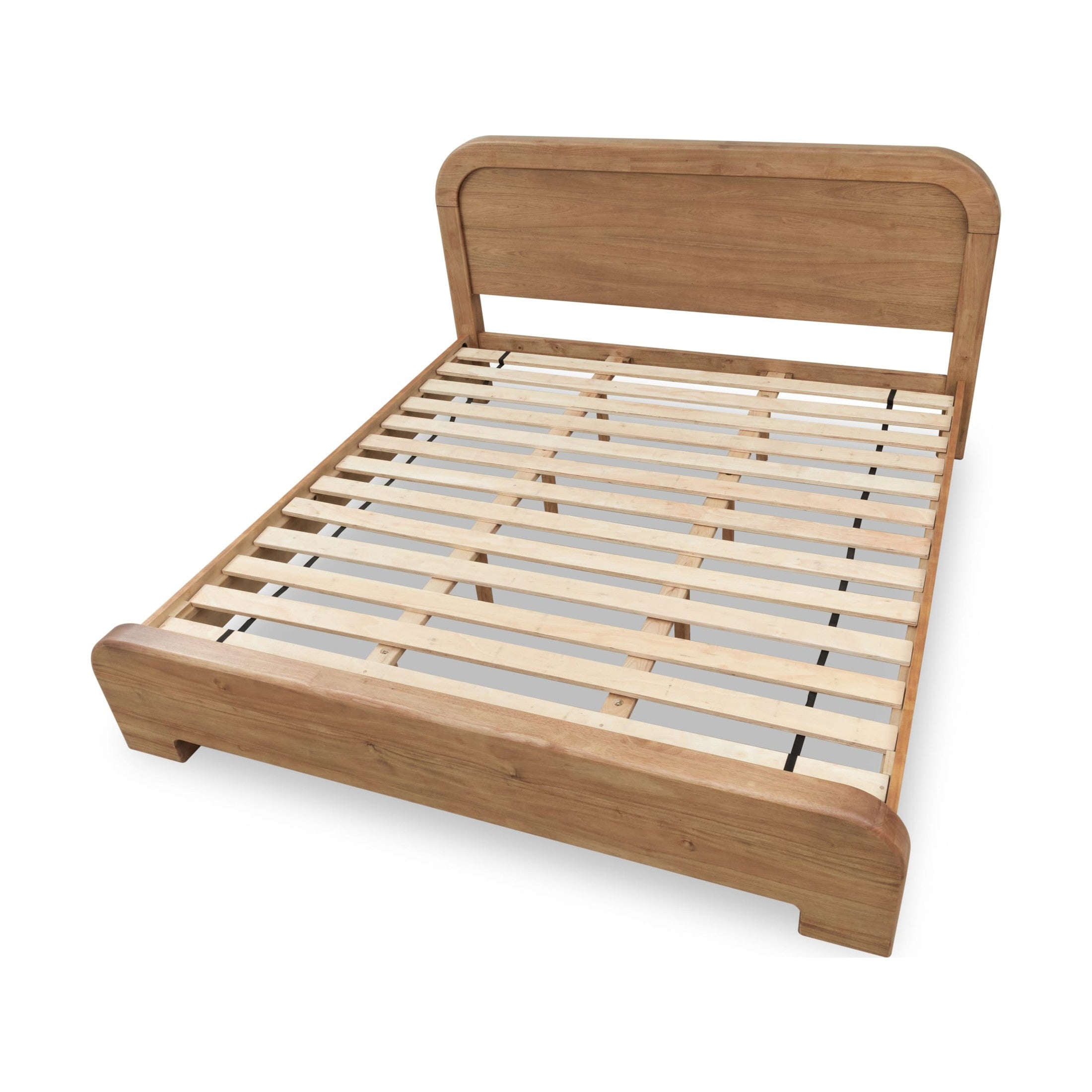 Kione Modern Acacia Wood Panel Bed – Lioness