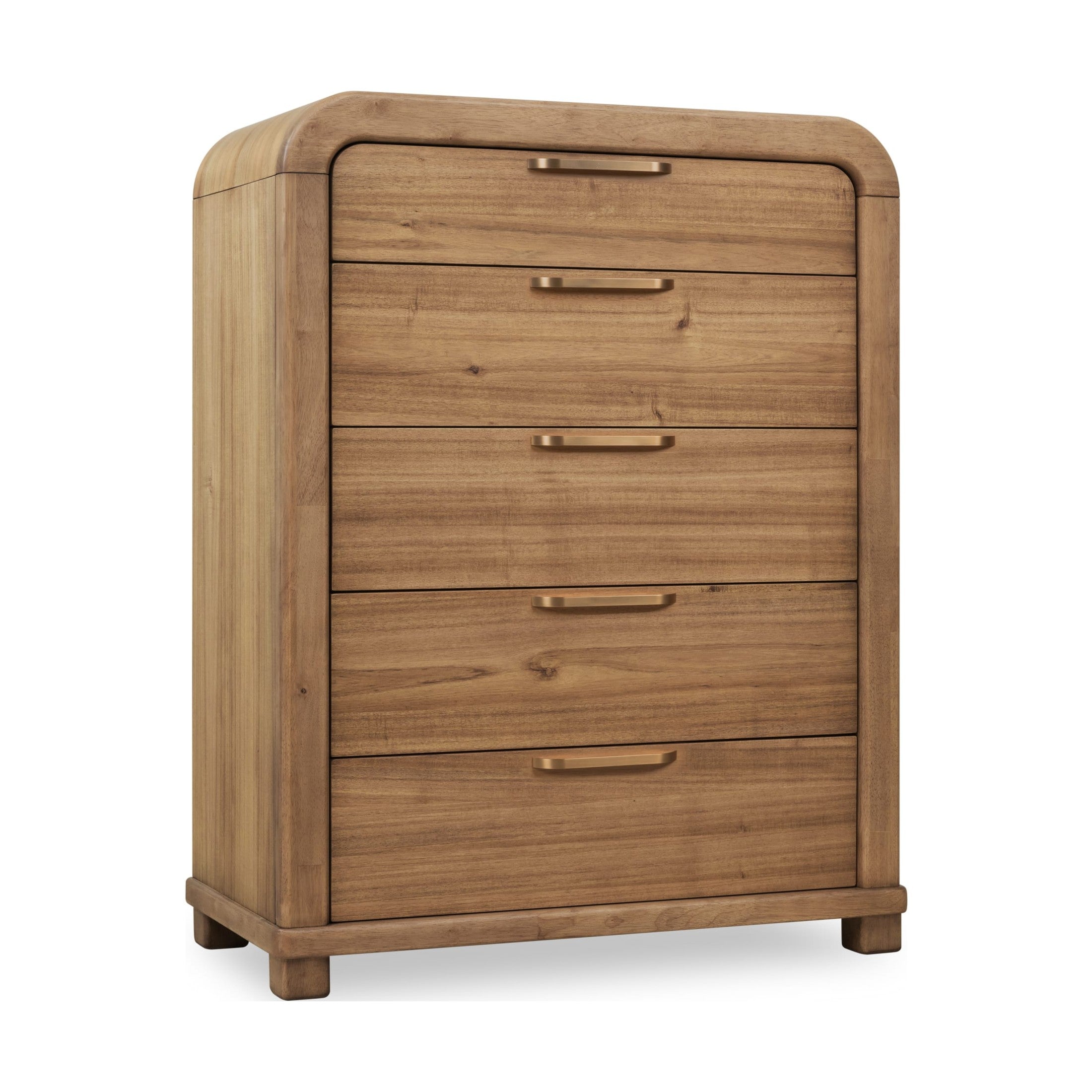 Kione Modern 5 Drawer Acacia Wood Chest – Lioness