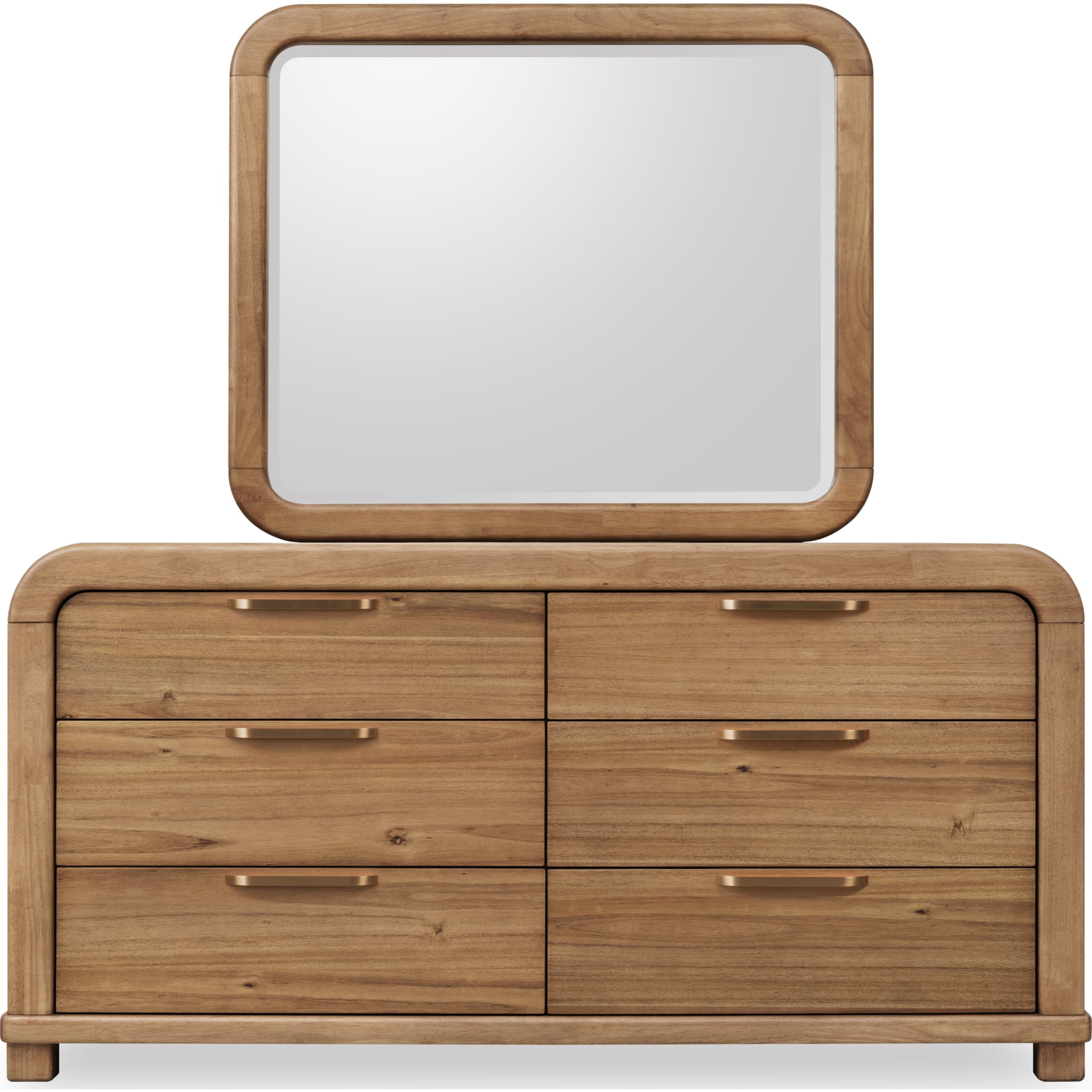 Kione Modern 6 Drawer Acacia Wood Dresser – Lioness