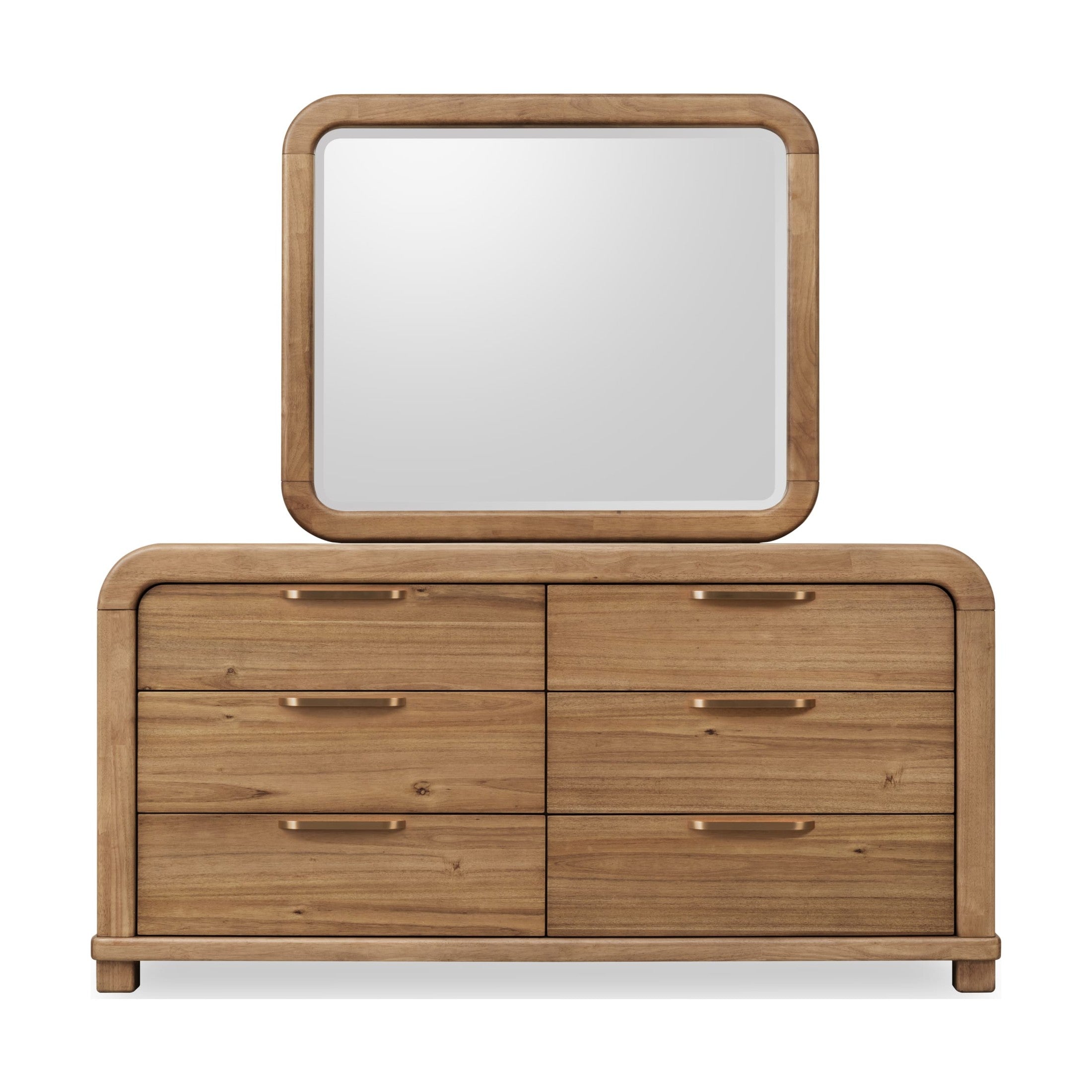 Kione Modern 6 Drawer Acacia Wood Dresser – Lioness