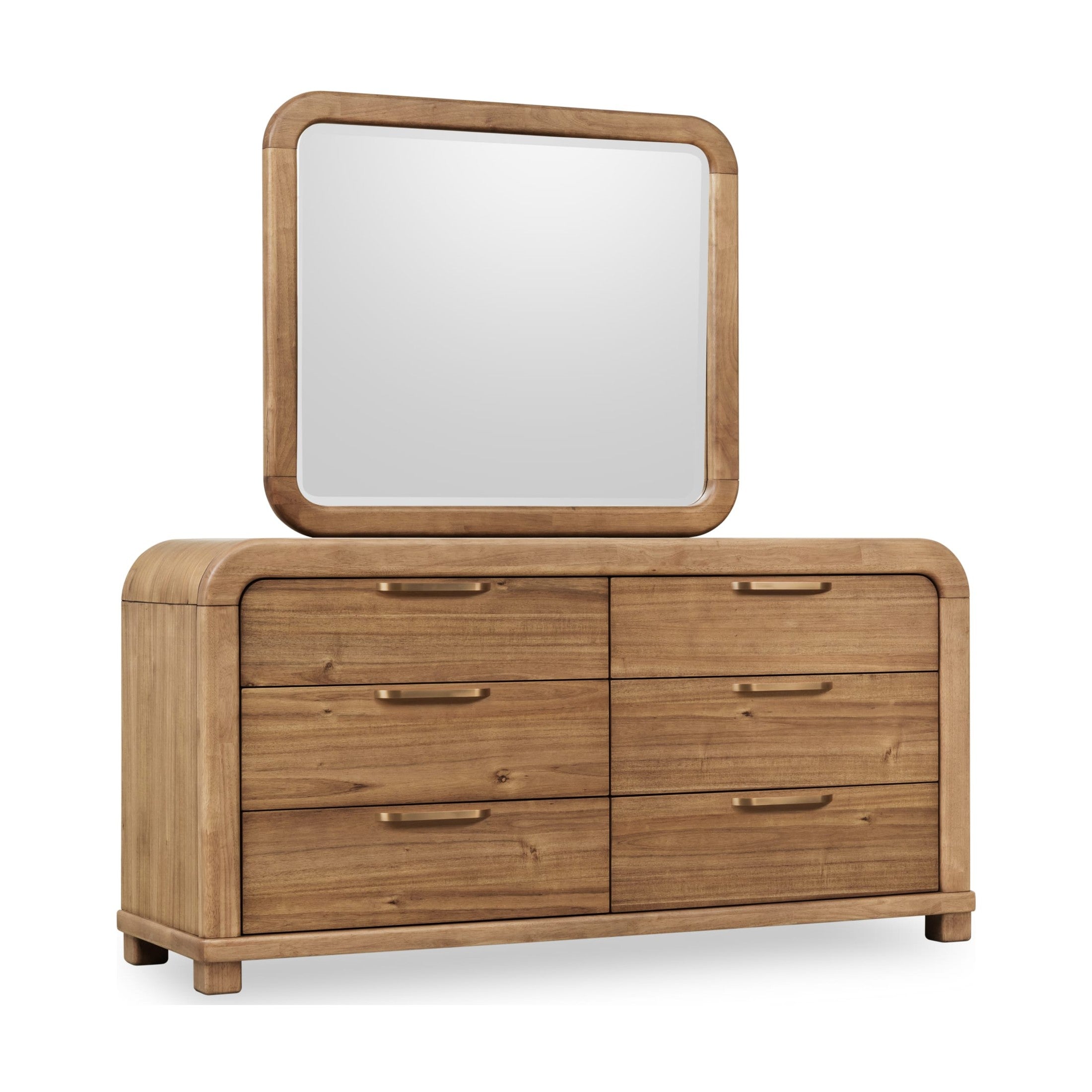 Kione Modern 6 Drawer Acacia Wood Dresser – Lioness