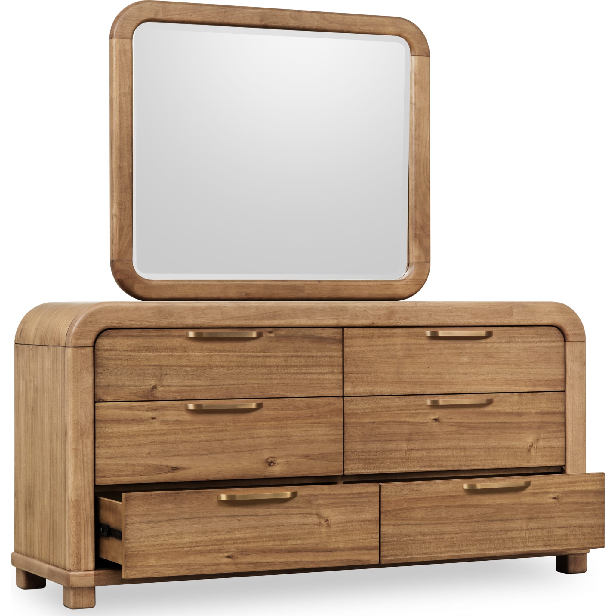 Kione Modern 6 Drawer Acacia Wood Dresser – Lioness