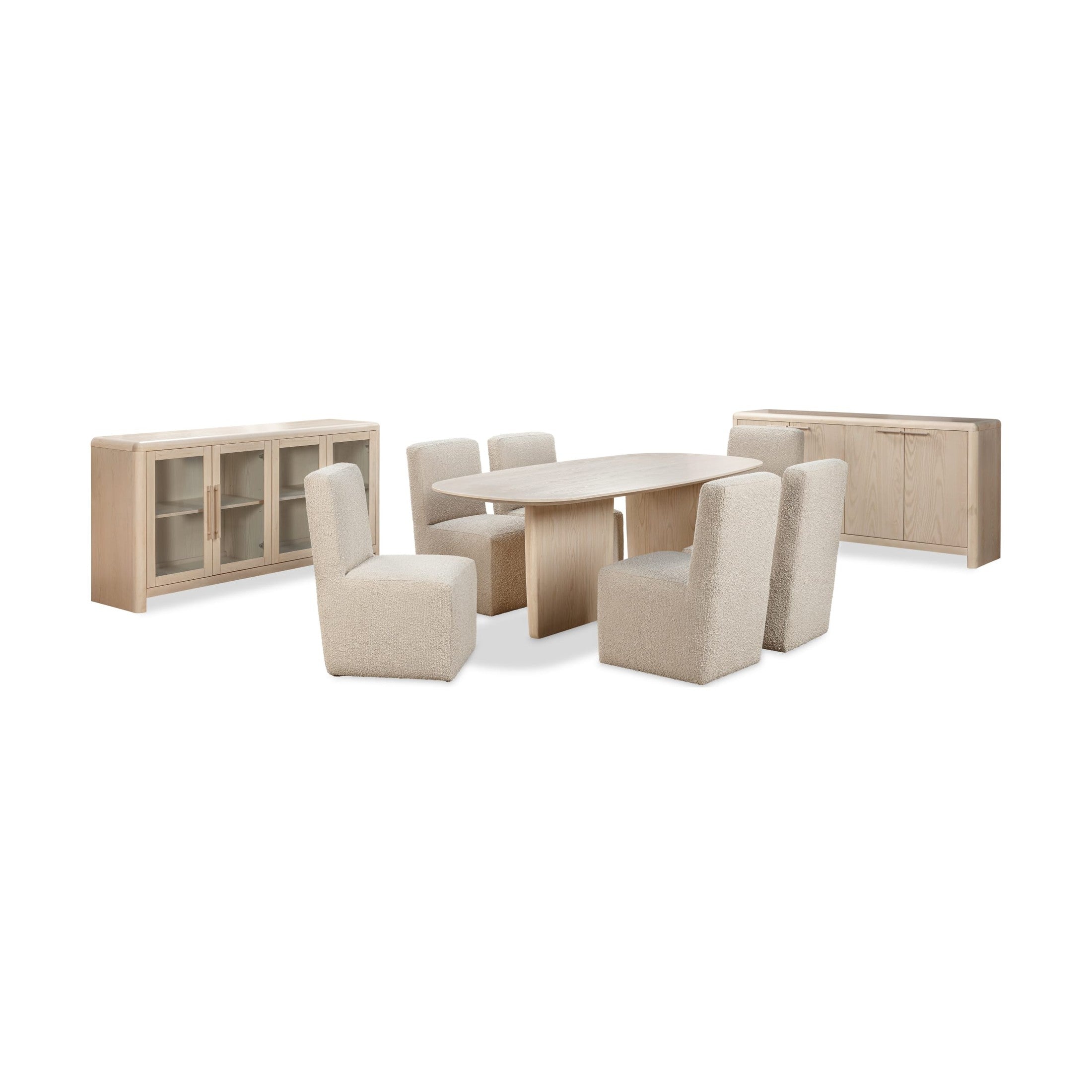 Liv Oval Dining Table – White Sand