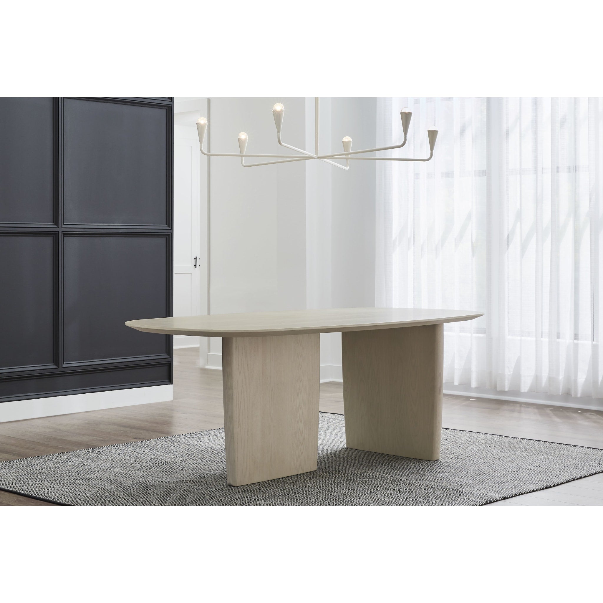 Liv Oval Dining Table – White Sand