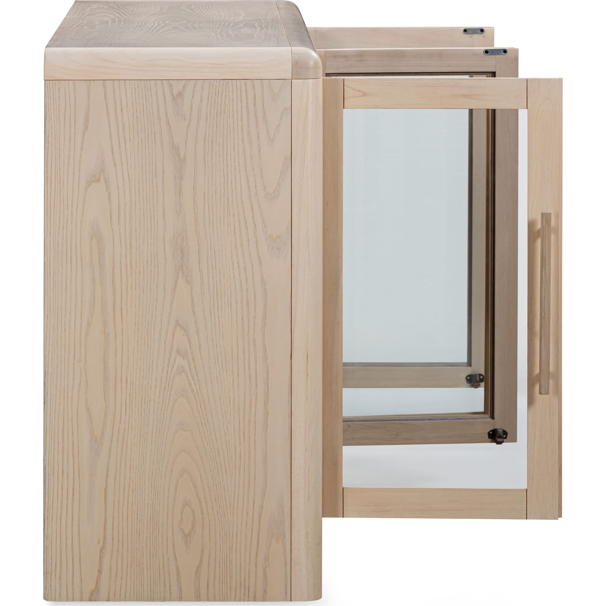 Liv Glass Door Sideboard – White Sand