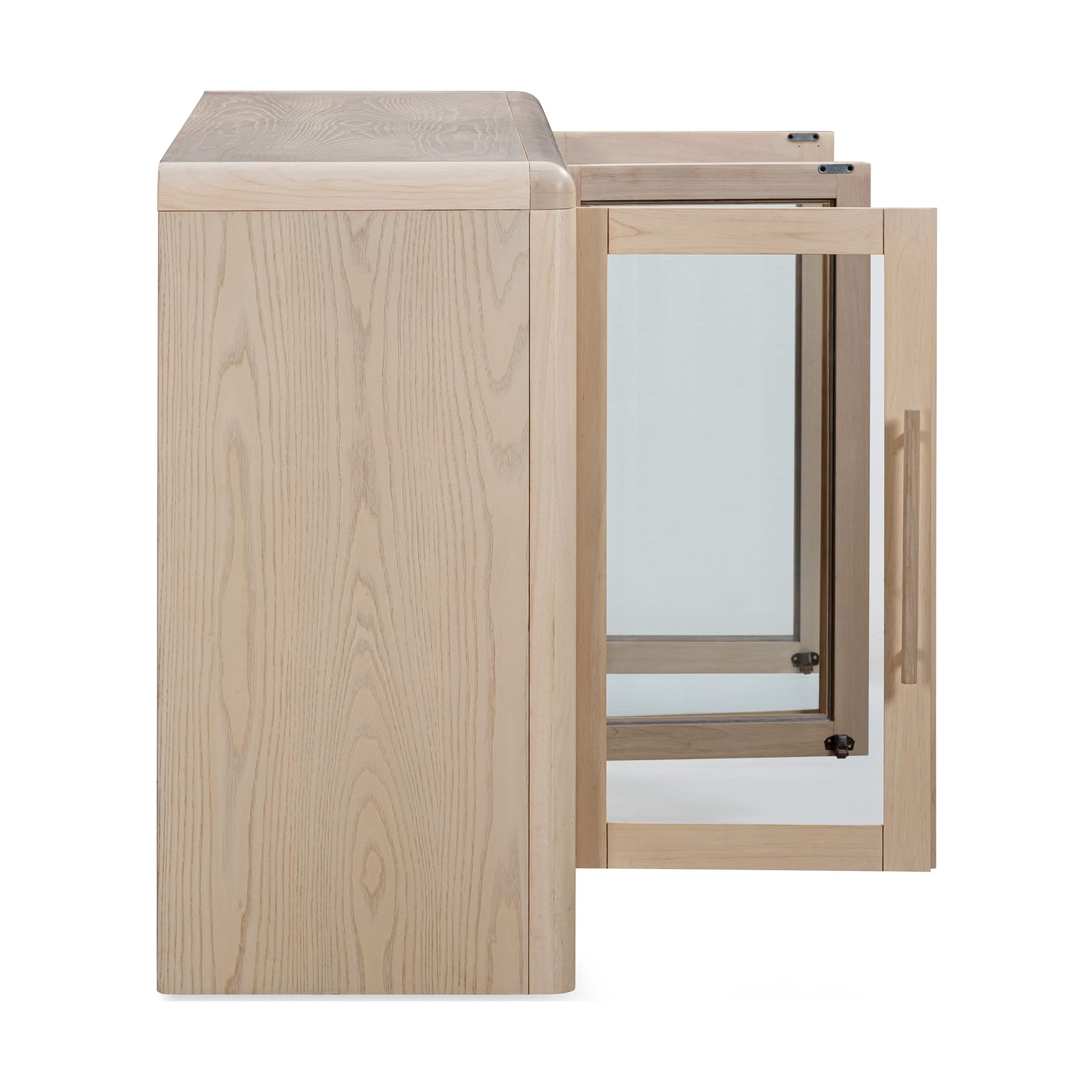 Liv Glass Door Sideboard – White Sand