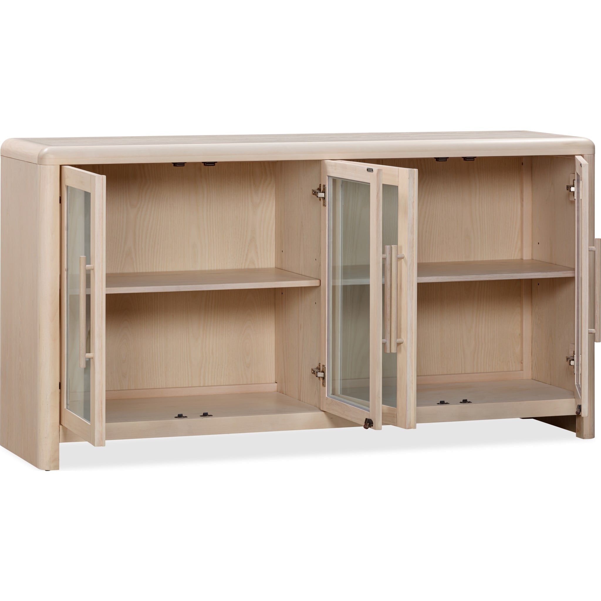 Liv Glass Door Sideboard – White Sand