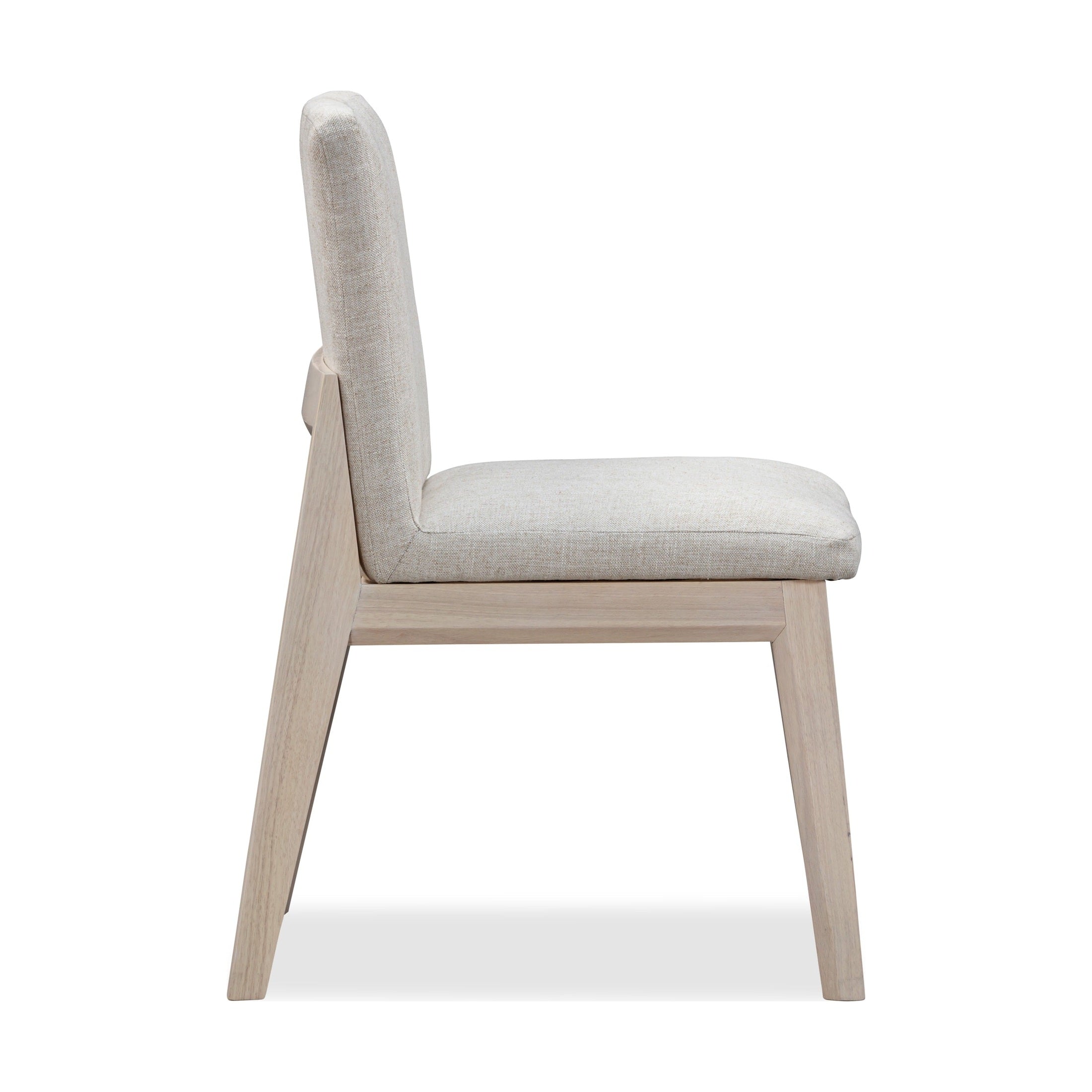 Liv Upholstered Dining Chair – White Sand