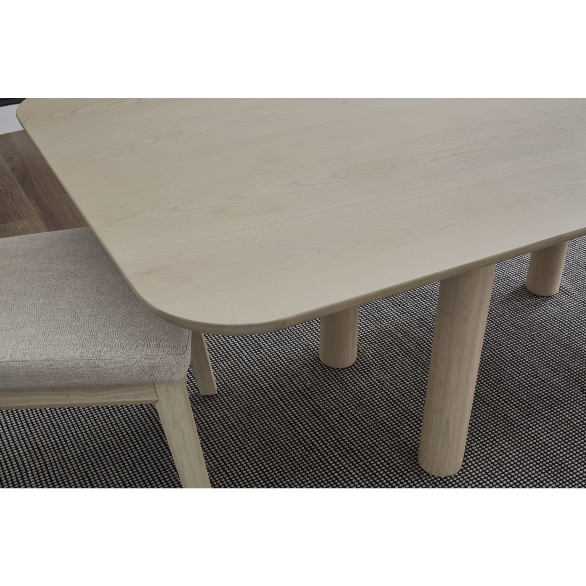 Liv Upholstered Dining Chair – White Sand