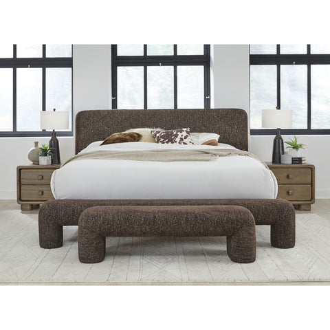 Mocoa Upholstered Platform Bed – Plush Chenille Fabric
