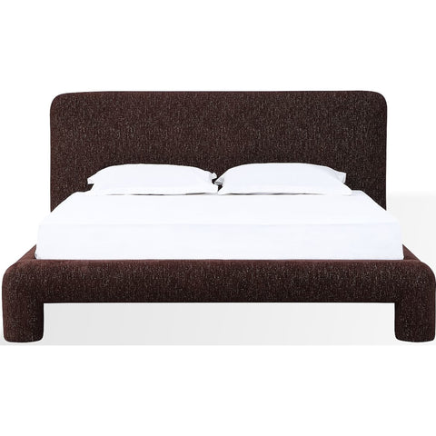 Mocoa Upholstered Platform Bed – Plush Chenille Fabric
