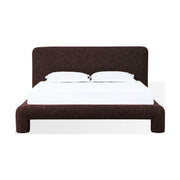 Mocoa Upholstered Platform Bed – Plush Chenille Fabric