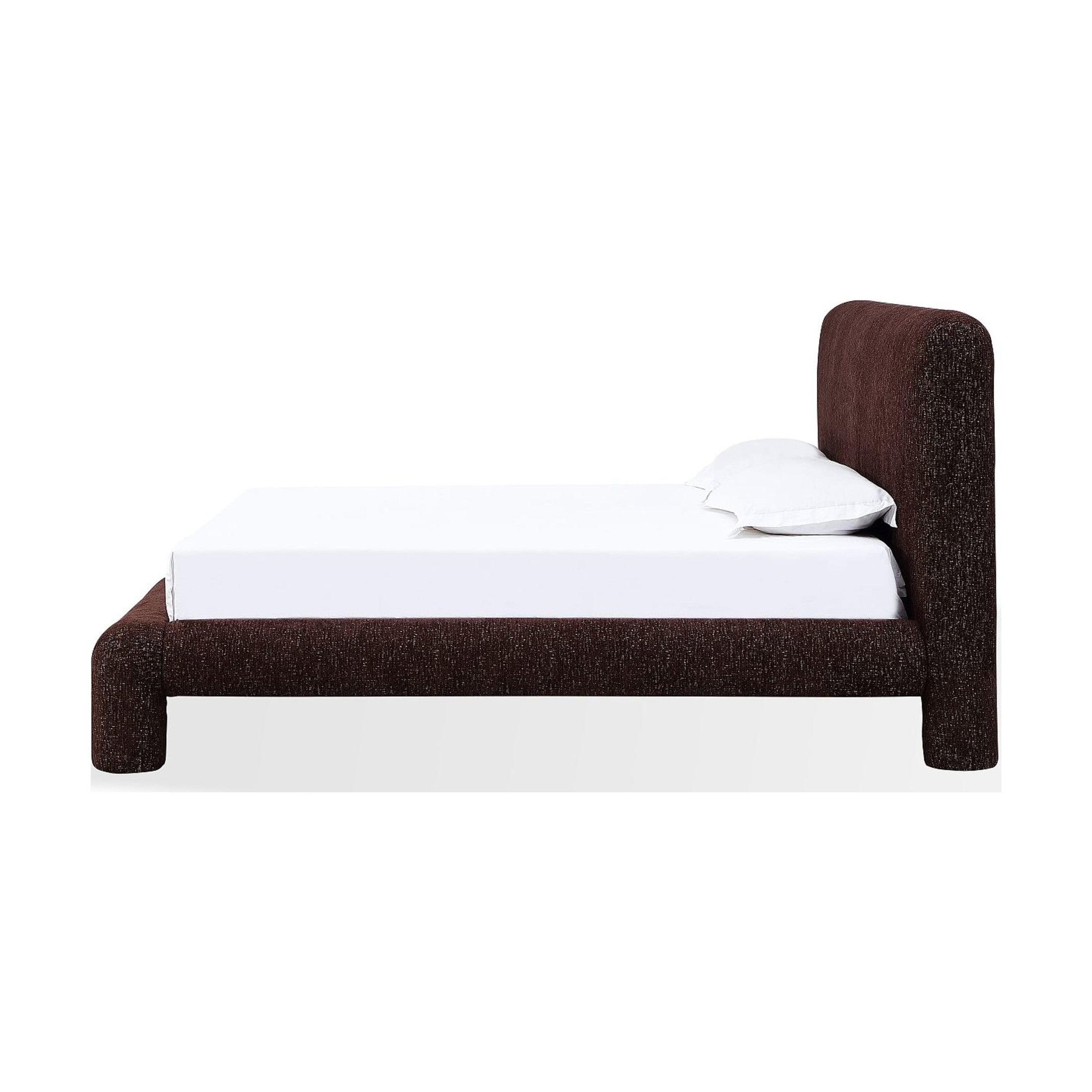 Mocoa Upholstered Platform Bed – Plush Chenille Fabric