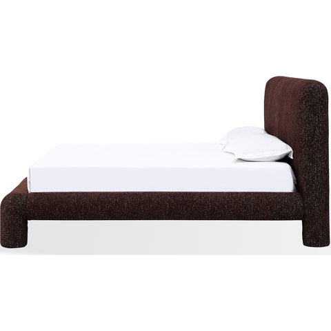 Mocoa Upholstered Platform Bed – Plush Chenille Fabric
