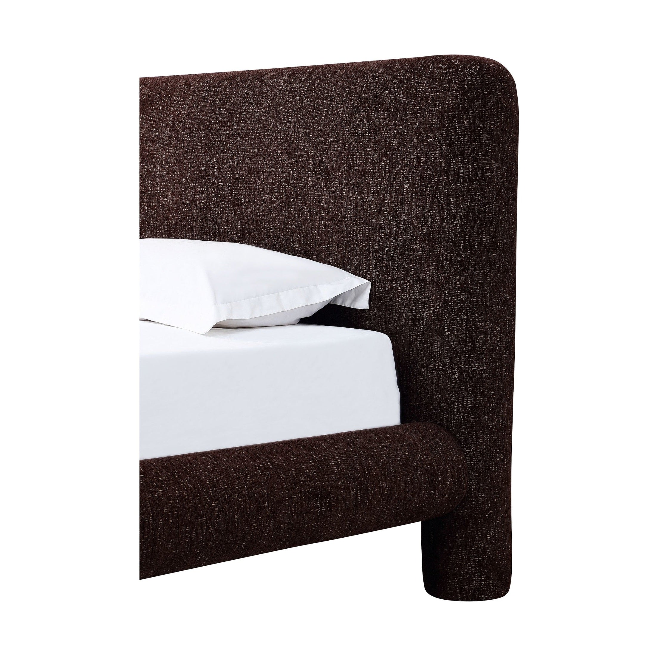 Mocoa Upholstered Platform Bed – Plush Chenille Fabric