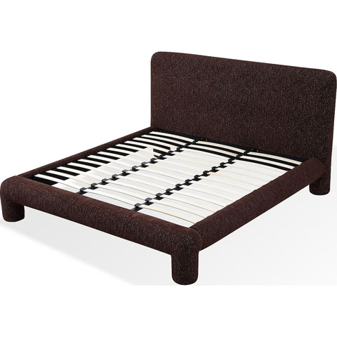 Mocoa Upholstered Platform Bed – Plush Chenille Fabric