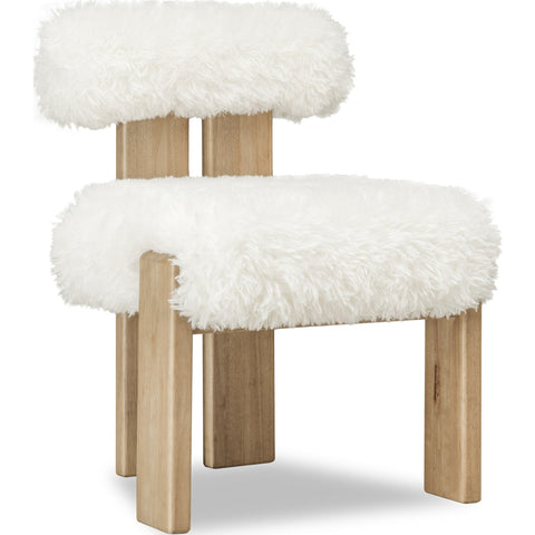 Nia Sheepskin/Lioness Dining Accent Chair