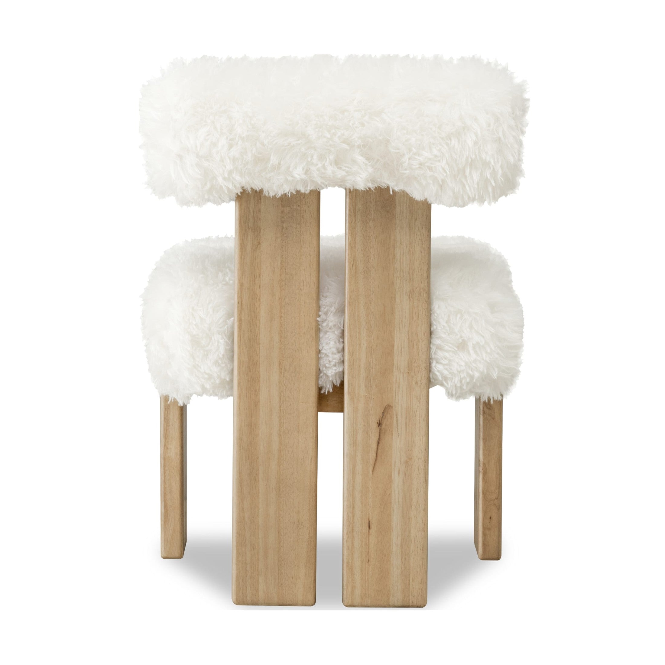 Nia Sheepskin/Lioness Dining Accent Chair