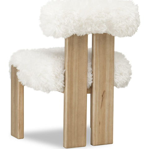 Nia Sheepskin/Lioness Dining Accent Chair